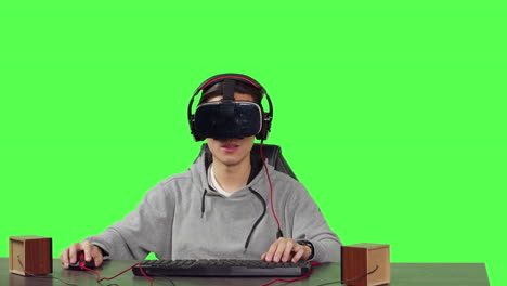POV-Einer-Person,-Die-VR-Videospiele-Spielt